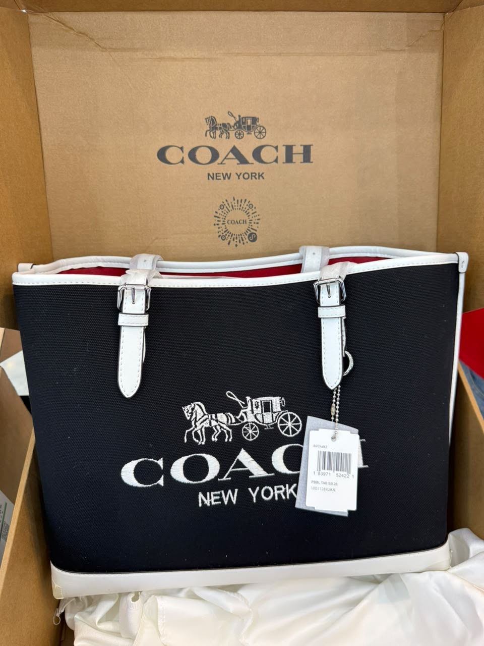 LILY COACH TOTE BAG BLACK